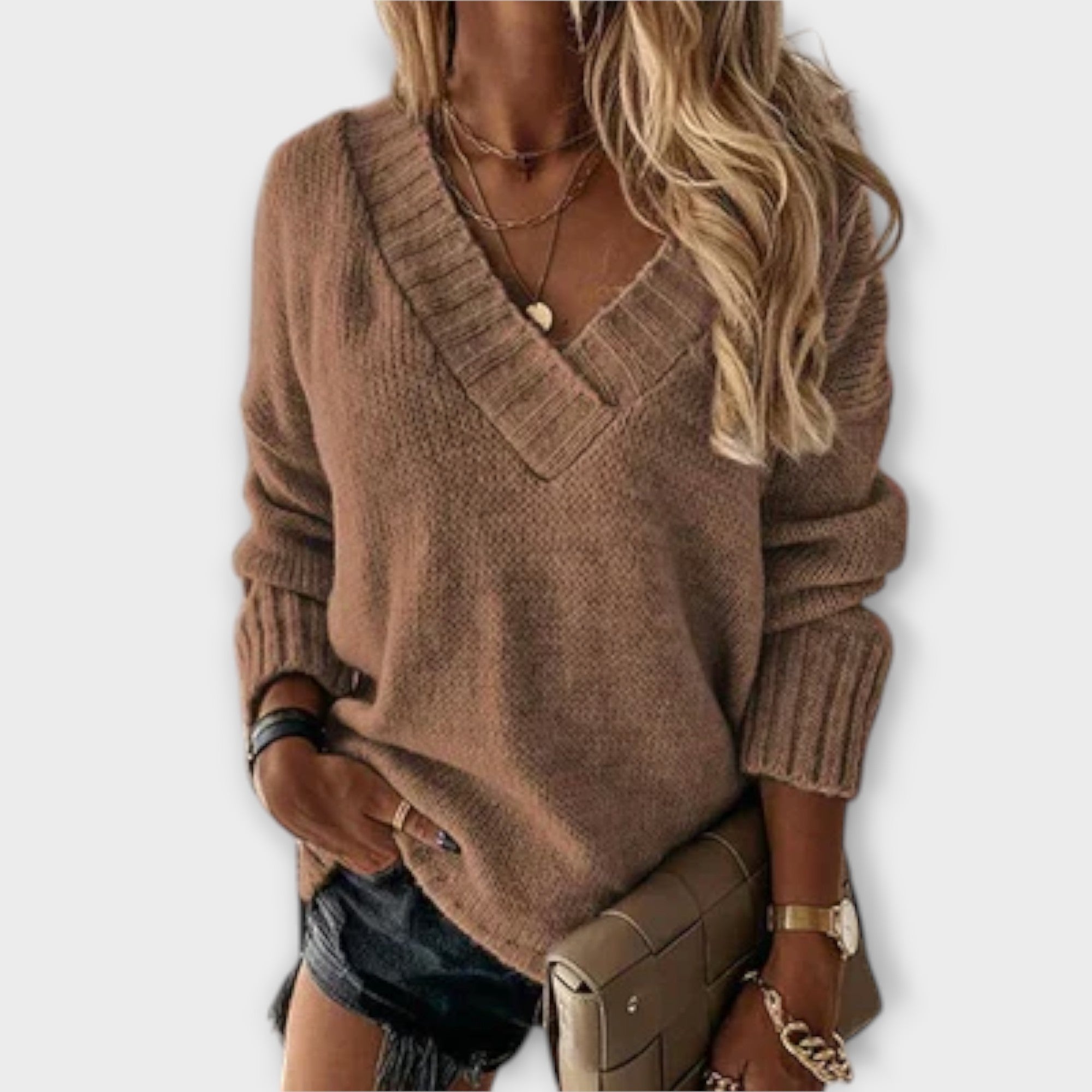 Jane - Knusse V-hals pullover