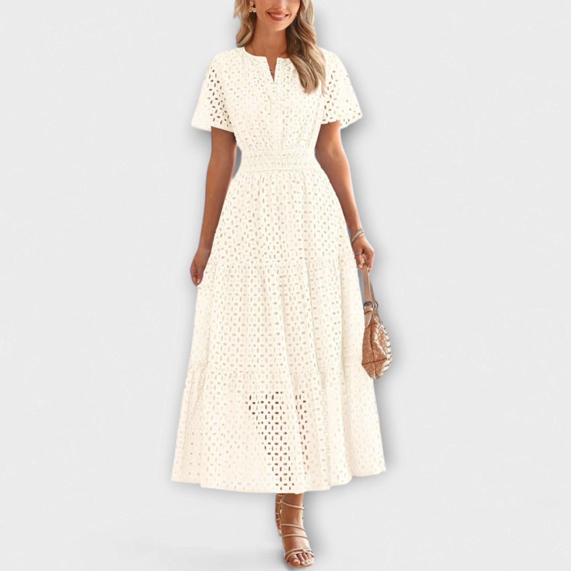 Linette - Elegante kanten zomerjurk