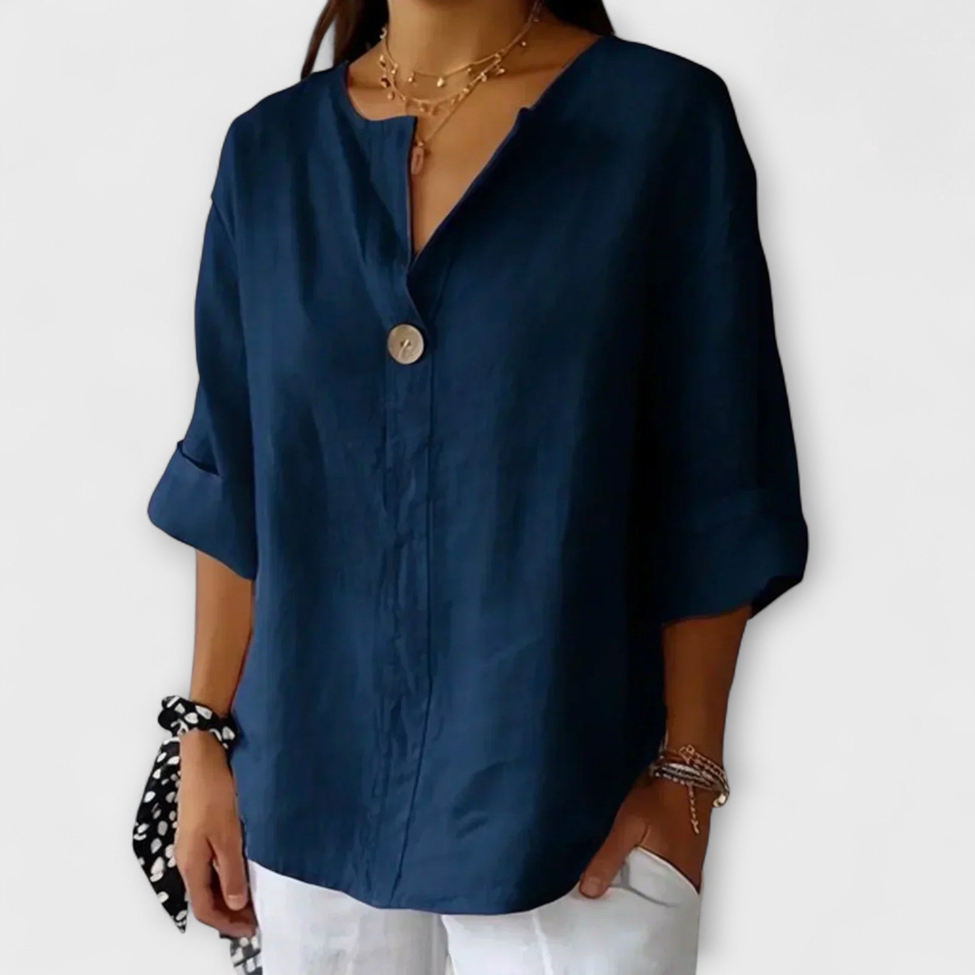 Nicole - Stijlvolle blouse met V-hals