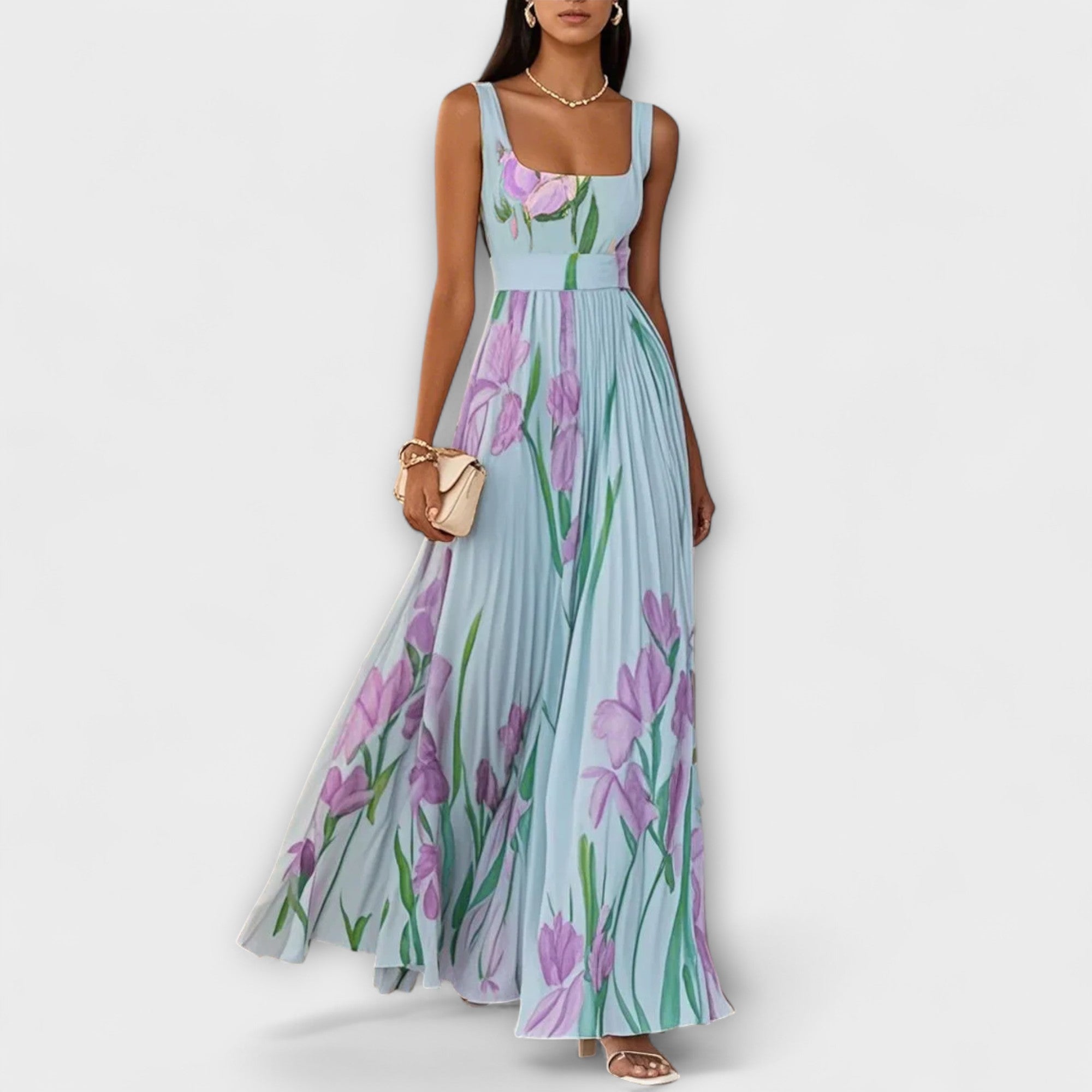 Penélope - Chiffon maxi-jurk