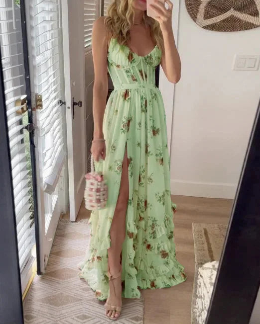 Sónia - Midi-jurk met bloemenprint
