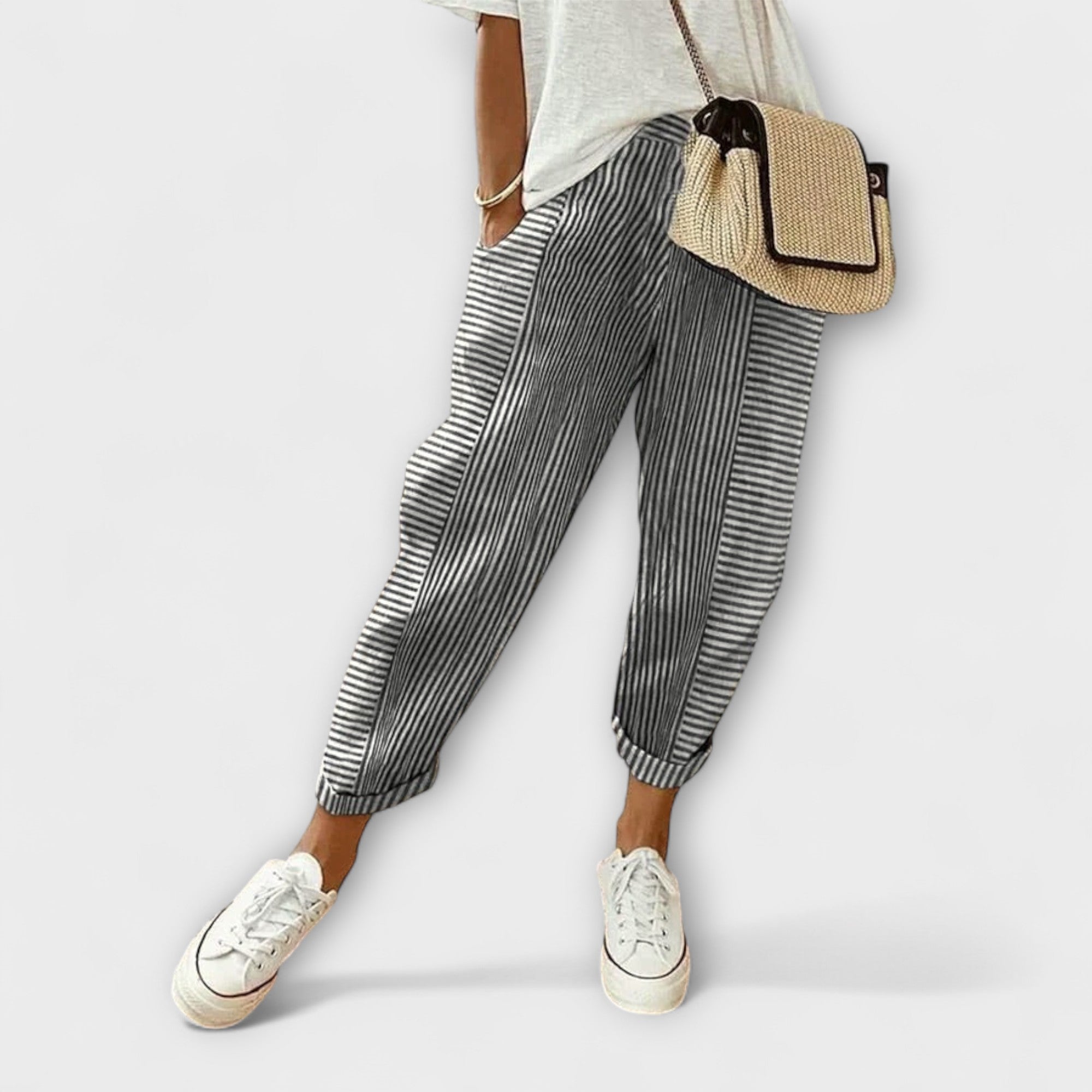 Sanne - Comfortabele gestreepte broek
