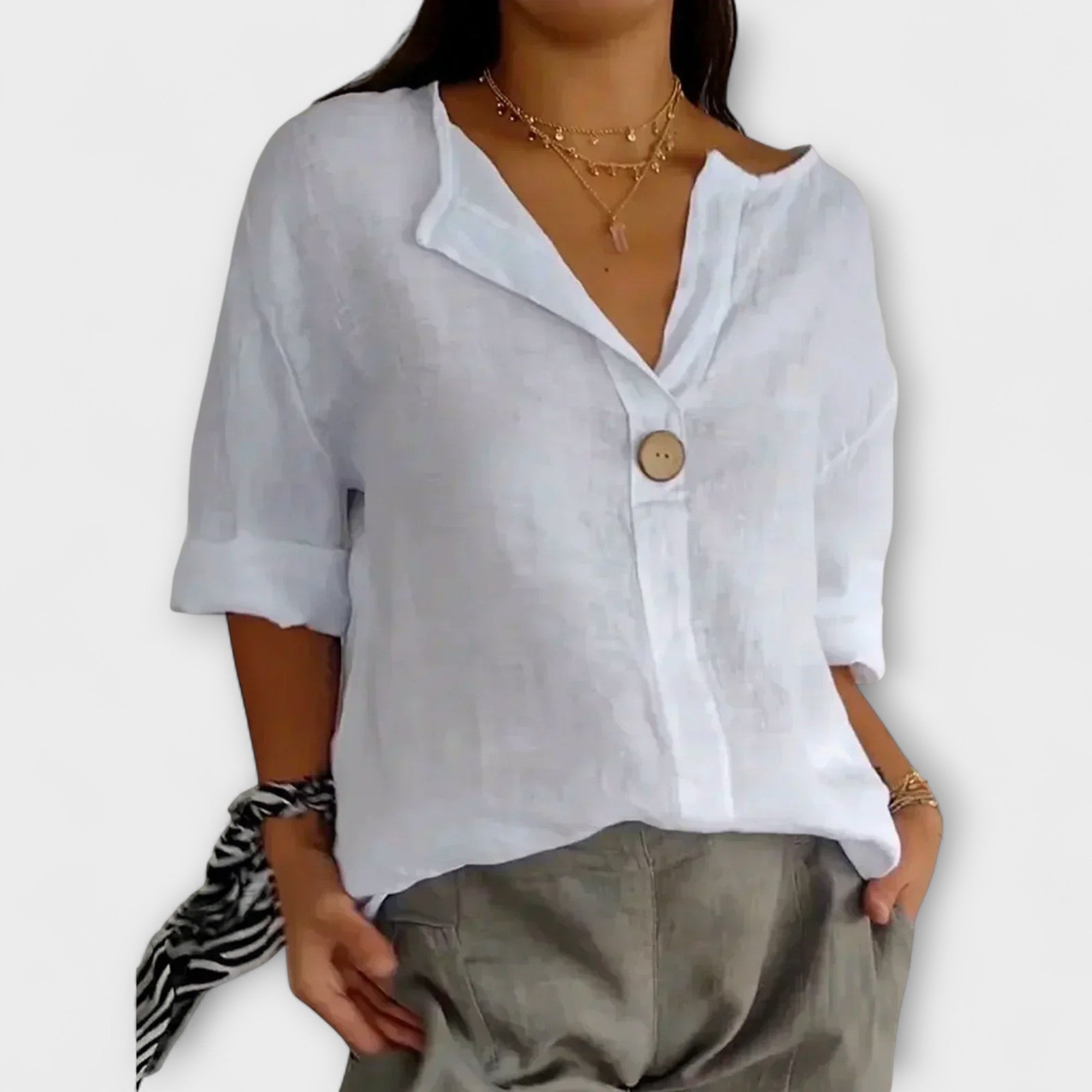 Nicole - Stijlvolle blouse met V-hals