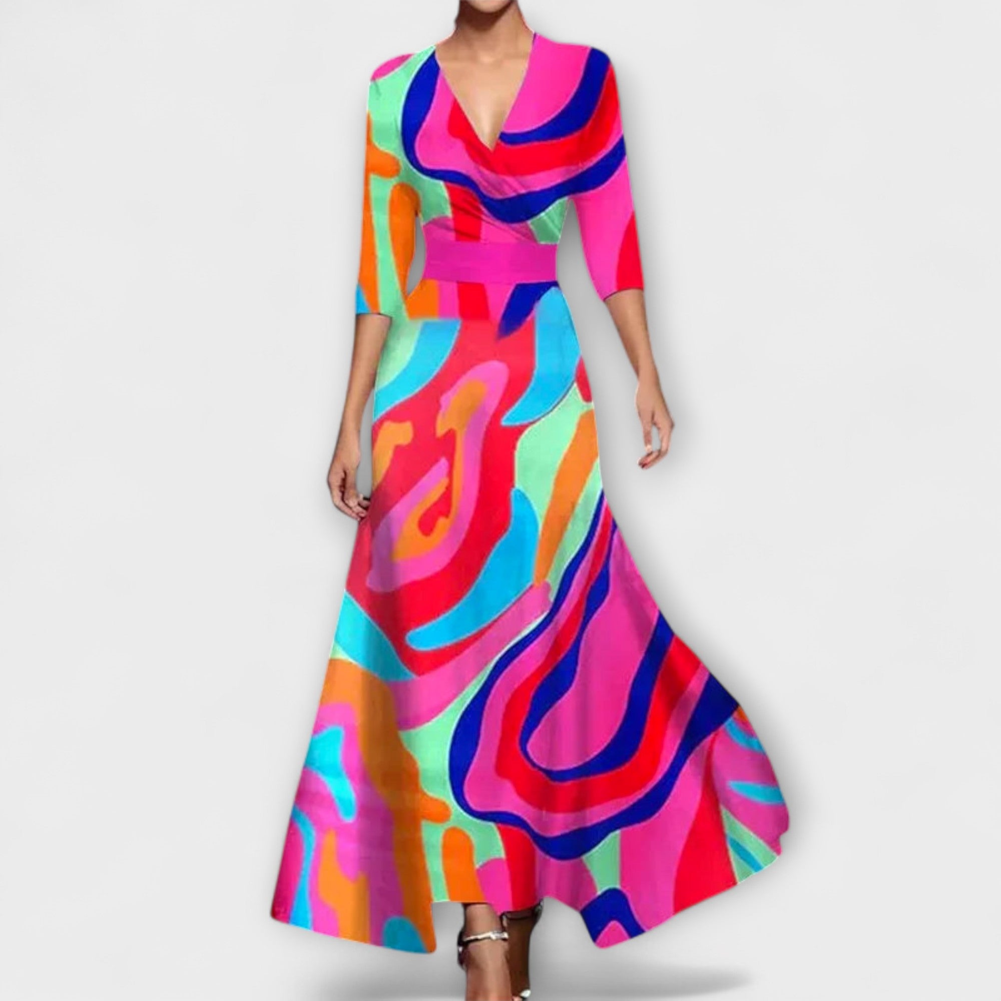 Alma - Elegante Jurk met Mouwdesign voor Dames