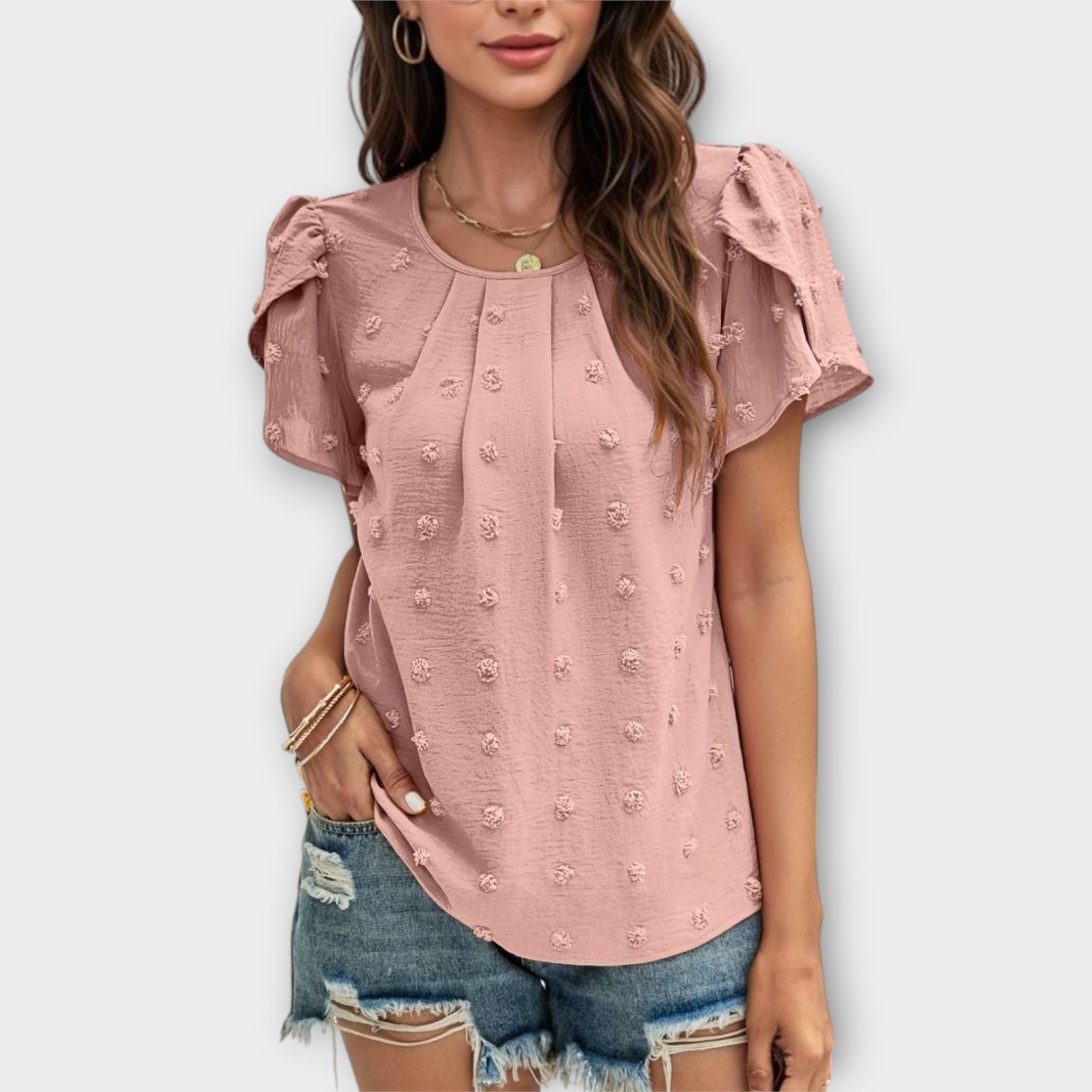 Charlotte - De perfecte blouse met polkadots