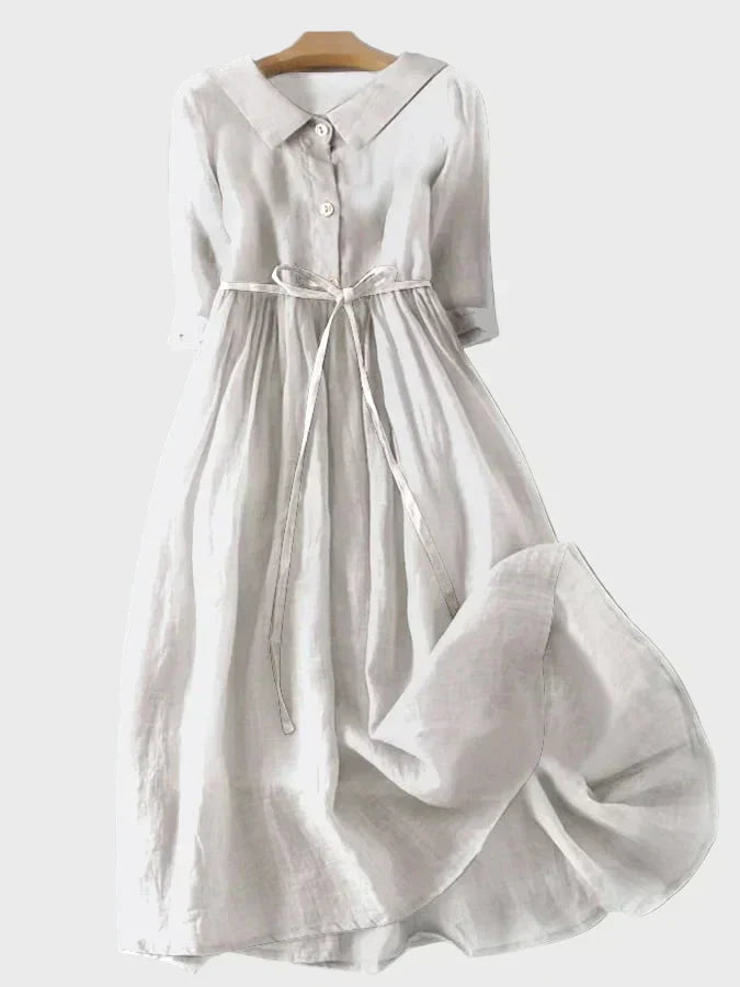 Jurk met elegante kraag