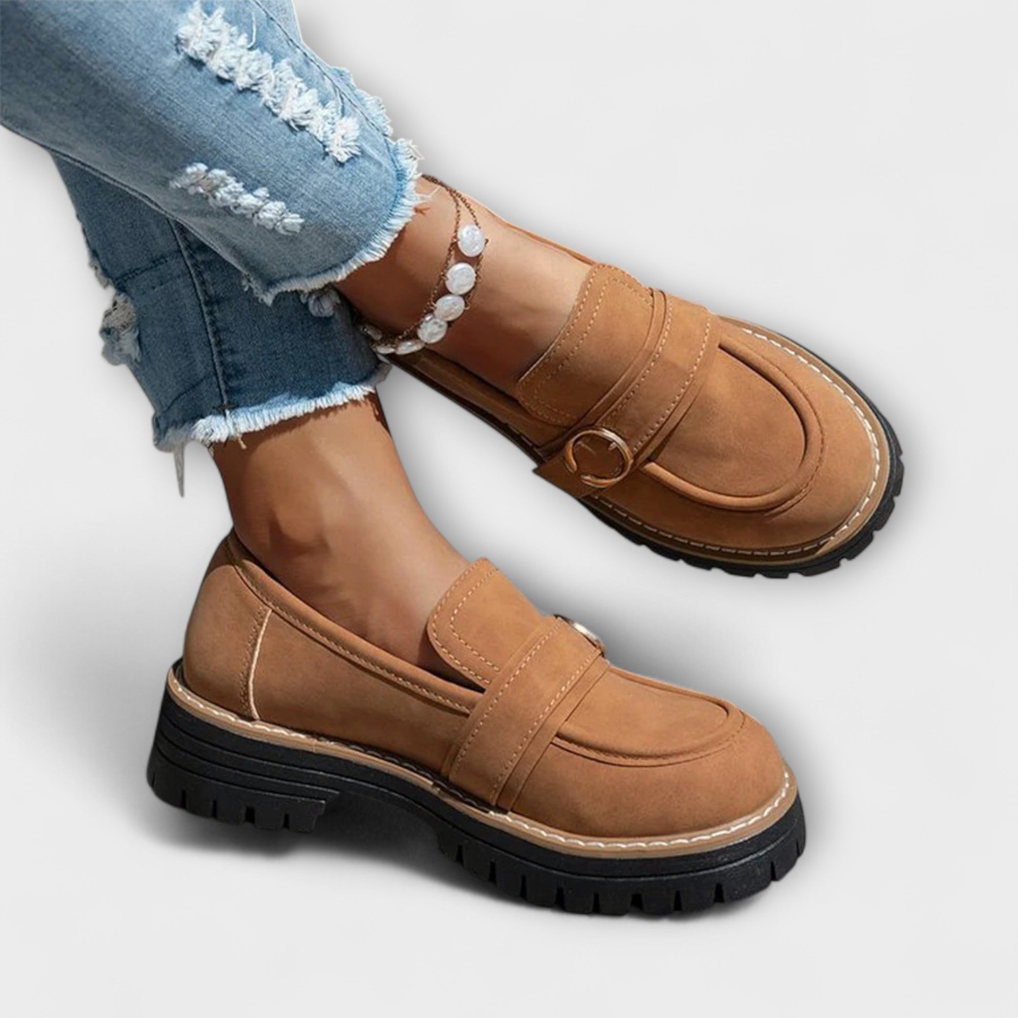 Poet – Casual slippers met ronde neus
