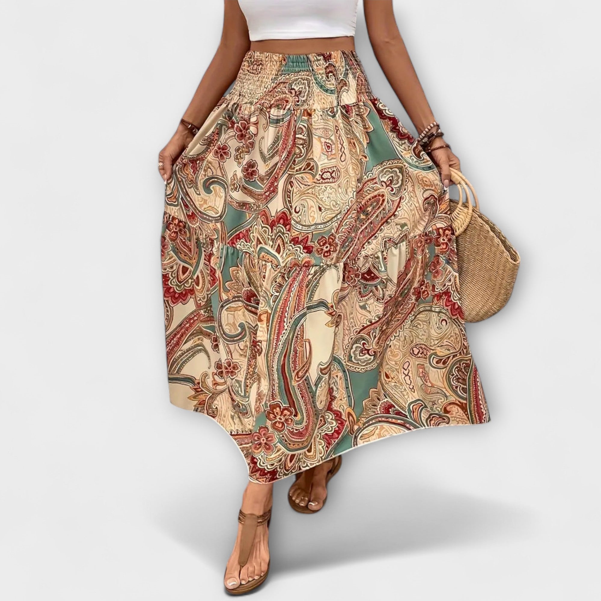 Flowy rok met patroon