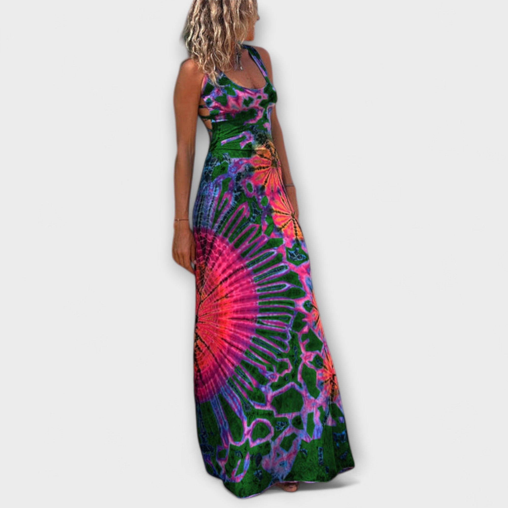 Ronja – Maxikleid mit Batik-Print La Bamba