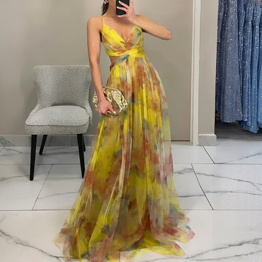Margarida - Maxi-jurk met bloemenprint