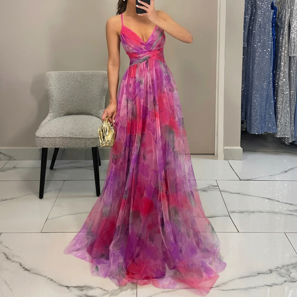 Margarida - Maxi-jurk met bloemenprint